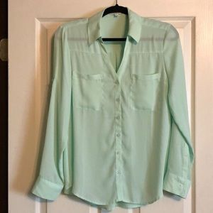 Light Green Portofino Shirt by Express